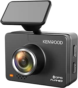 KENWOOD DRV-A310W GPS Dash Cam, Full HD Dashboard Camera, WDR/HDR Car Camera with Bluetooth & Wi-Fi Connectivity, G-Sensor, Collision Detection, Optional Rear Camera Support