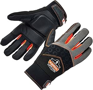 Ergodyne ProFlex 9001 Full-Finger Impact Protection Work Gloves, X-Large, Black