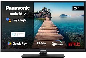 Panasonic TX-24MS480B, 24 Inch HD LED 2023 TV, High Dynamic Range (HDR), Android TV, Google Assistant, Chromecast, Bluetooth, USB Media Player, Wireless LAN, Dark Titanium