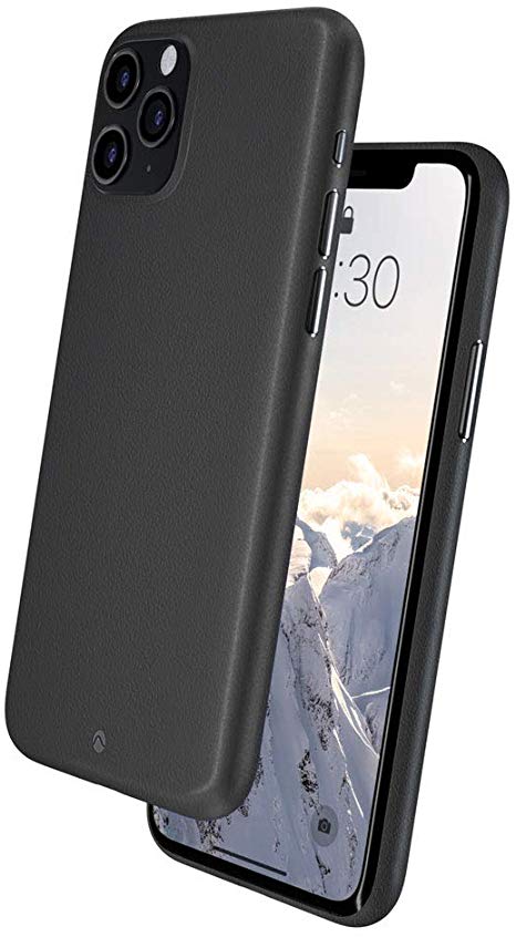 Caudabe Veil iPhone 11 Pro Ultra Thin Case with Micro-Etched Matte Texture for iPhone 11 Pro (Stealth Black)