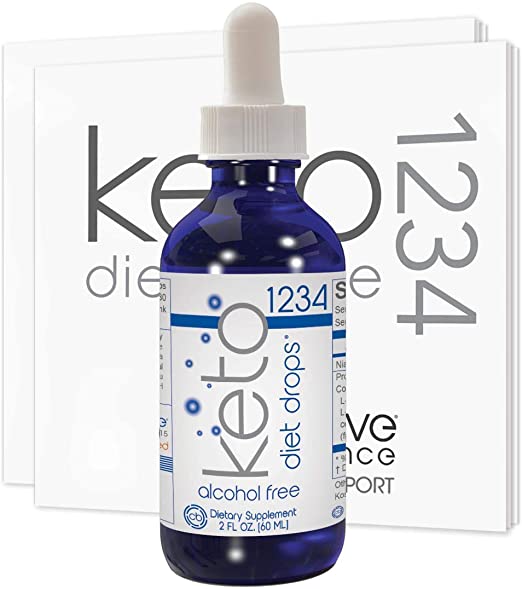 Creative Bioscience 1234 Keto Diet Drops - Ketogenic Liquid Supplement with Amino Acid Complex, Maca & Rhodiola Extract for Ketosis Weight Loss