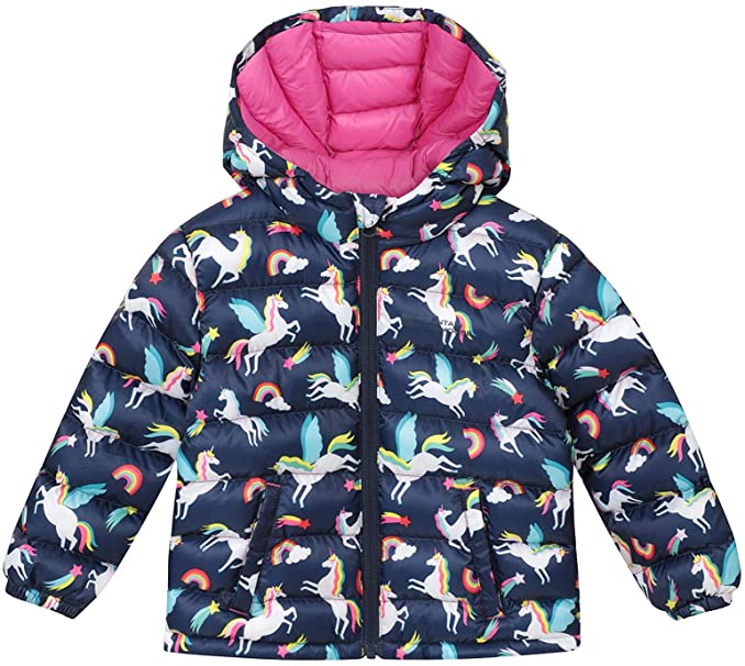 Mountain Warehouse Baby Seasons Printed Padded Jacket -Water Resistant Kids Rain Jacket, Lightweight Baby Girls & Boys Jacket, Insulated - Best for Outdoors & Travelling