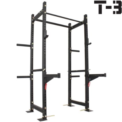 Titan T3 HD Power Rack Squat Deadlift Lift Cage Bench Stand Cross fit 2x3 Tube