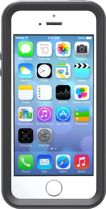 OtterBox [Prefix Series] Apple iPhone 5 & iPhone 5S Case - Retail Packaging Protective Case for iPhone - Black (Discontinued by Manufacturer)