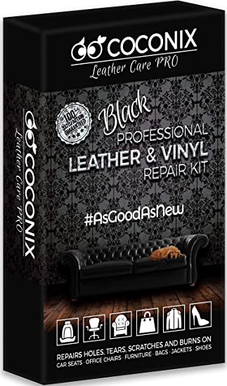 Coconix Leather Care PRO Professional Leather & Vinyl Repair Kit Black