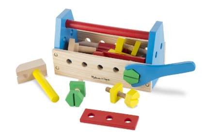 Melissa & Doug Wooden Take Along Tool Kit (24pc)