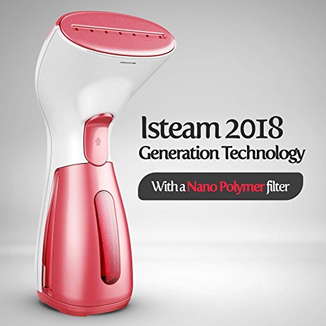 2018 Steamer Generation. 7-in-1 Powerful Multi Use: Clothes Wrinkle Remover- Clean- Sterilize- Sanitize- Refresh- Treat- Defrost. For Garment/Home/Kitchen/Bathroom/Car/Face/Travel.