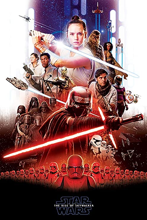 Star Wars: Episode IX - The Rise of Skywalker - Movie Poster (Characters - Good Vs. Evil) (Size: 24 x 36 inches)