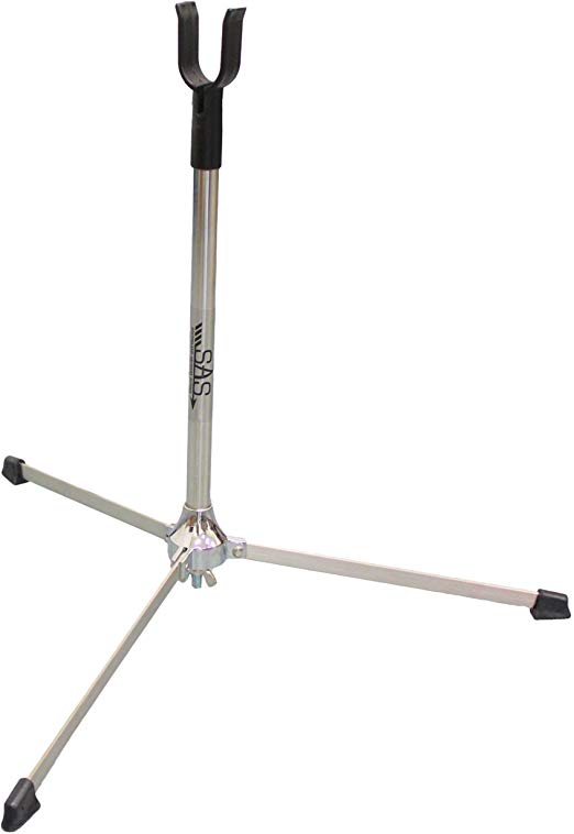 SAS Stainless Steel Heavy Duty Bow Stand for Recurve Bow Longbow Takedown Bow