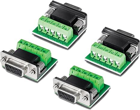 TRENDnet RS232 to RS422 RS485 Converter Adapter (4- Pack), Serial Port Data Converter, Black, TI-S400