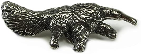 Creative Ventures Jewelry Bushy Tailed Anteater Pewter Pendant, Endangered Species Collection