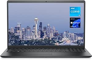 Dell Vostro 3520 Business Laptop, 15.6" FHD 120Hz Display, Intel Core i3-1215U, 16GB RAM, 256GB PCIe SSD, SD Card Reader, Webcam, Wi-Fi, HDMI, RJ-45, Windows 11 Pro, Black