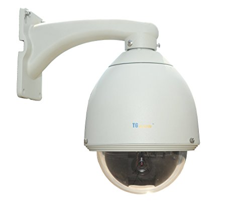TG Security ED200A High-Speed Dome Camera with PTZ Control Function (White)