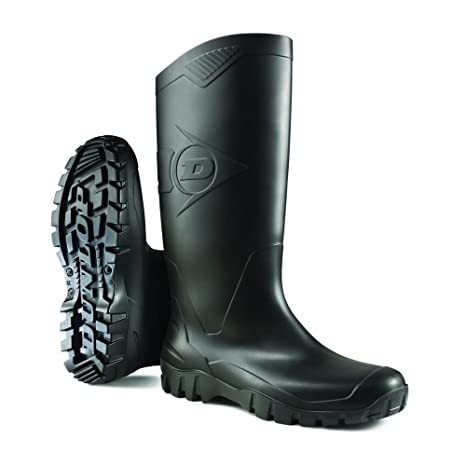 Dunlop Protective Footwear mens Waterproof rain boots, Green, Size-08 US