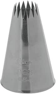 Ateco # 865 - French Star Pastry Tip .44'' Opening Diameter- Stainless Steel