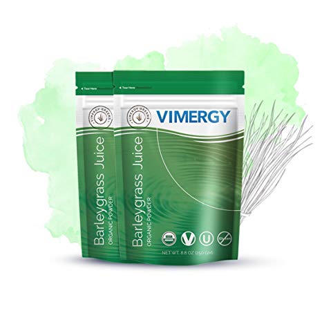 Vimergy USDA Organic Barleygrass Juice Powder (250g) X 2 Bags
