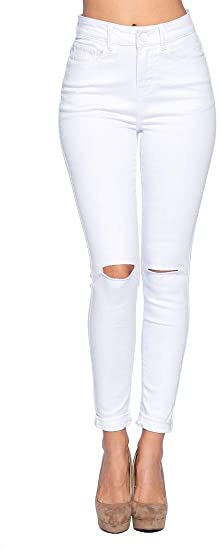 ICONICC Women's Butt-Lifting Skinny Jeans Ripped Destroyed Denim