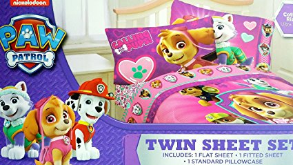 Paw Patrol ink Cotton Sheet Set, Twin