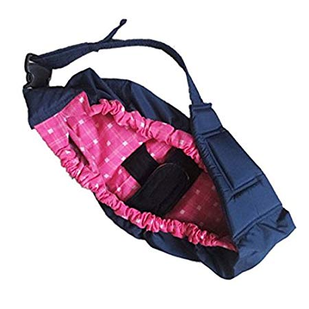 OrgMemory Pet Sling Carrier, Adjustable Sling Bag, Small Dog Cat Outdoor Shoulder Carrier Bag