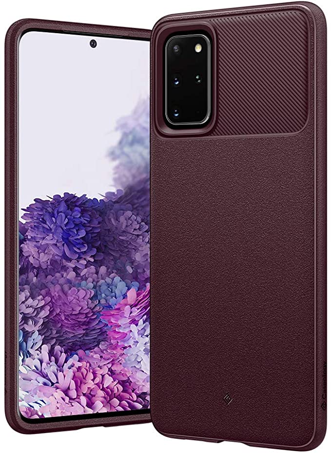 Caseology Vault for Samsung Galaxy S20 Plus Case (2020) - Textured Grip - Burgundy