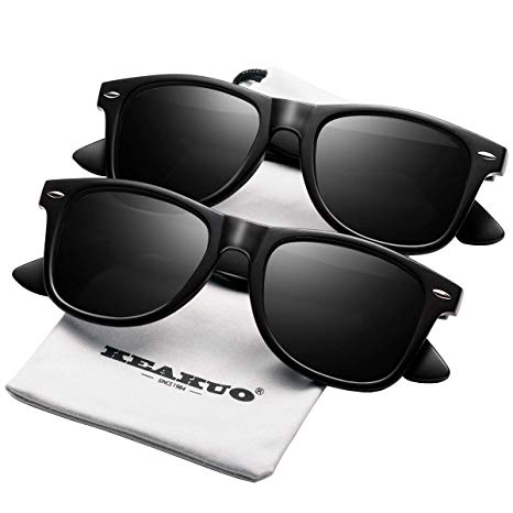 Polarized Sunglasses for Men Unisex 2pack - KEAKUO Polarized Sunglasses Men and Women Sunglasses K1911