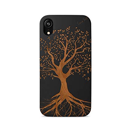 iPhone Xr Cases Wood Case Yard iPhone Xr Case Slim Fit Wood Xr iPhone Case Tree Design Shockproof Wood Grain Premium Protective Girls Boys Men and Women Cover Xr Phone Case