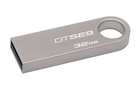 Kingston Technology 32 GB USB 2.0 Data Traveler SE9H Flash Drive with Metal Casing