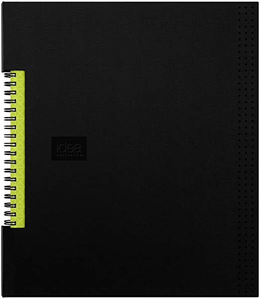 Oxford Idea Collective Business Notebook, 11 x 8.5, Double Wire, Case Bound, Black, 80 sheets (56895)