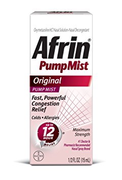 Afrin 12 Hour Pump Mist, Original, 0.5 Ounce