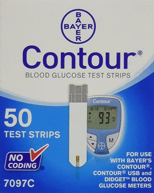 Bayer Contour  Blood Glucose, 50 Test Strips