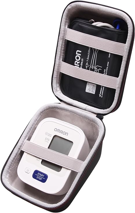 LTGEM Hard Case for OMRON 3 Series BP7100 / Silver BP5250 / Bronze BP5100 / 5 Series BP7250 Blood Pressure Monitor - Travel Protective Carrying Storage Bag