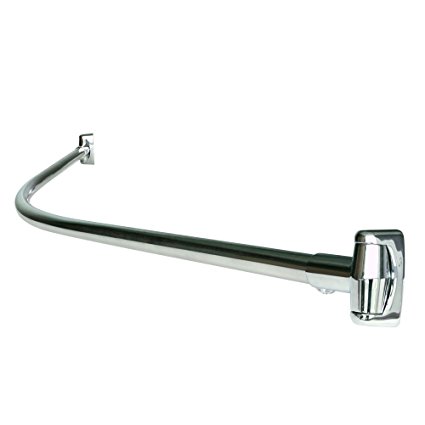Chrome Plated Stainless Steel Curved Shower Curtain Rod