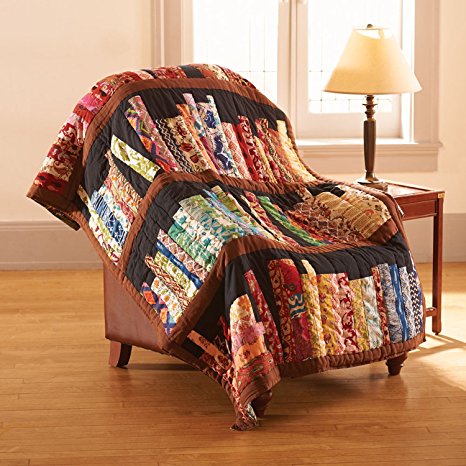 ART & ARTIFACT Library Books Quilted Throw Blanket - 100% Cotton
