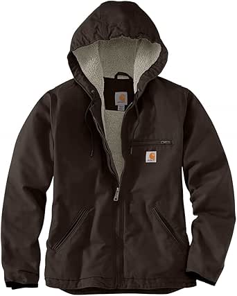 Carhartt Women's Loose Fit Washed Duck Sherpa Lined Jacket