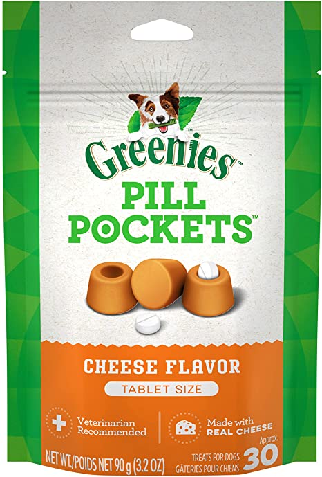 GREENIES Pill Pockets Natural Dog Treats, Tablet Size