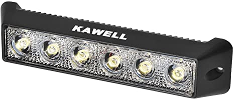 Kawell 18W LED Light Bar 7.5 Inches Offroad Fog Lights for ATV Jeep Boat SUV Truck LED Work Spot Light