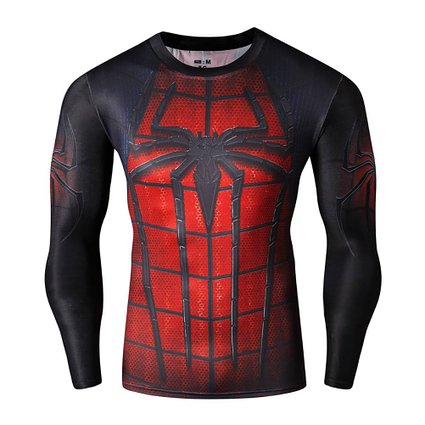 Men's Compression Long Sleeve Running Fitness Workout Base Layer Shirt