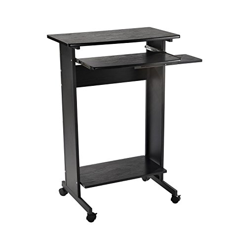 HomCom 30 in. Portable Standing Workstation Computer Desk