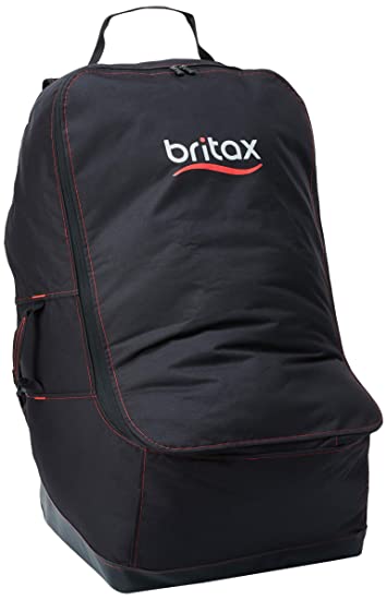 Britax Car Seat Travel Bag with Padded Backpack Straps | Water Resistant   Built-in Wheels   Multiple Carry Handles