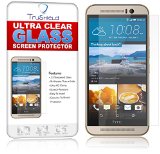 HTC One M9 Screen Protector - Tempered Glass - Package Includes Microfiber Cleaning Cloth Installation Tips Tempered Glass Screen Protector - Retail Packaging - by TruShield