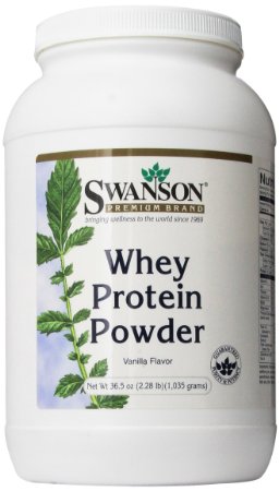 Whey Protein Powder 36.5 oz vanilla flavor (1,035 grams)