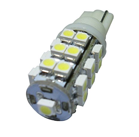 GRV T10 Wedge 921 194 25-3528 SMD LED Bulb lamp Super Bright Cool White DC 12V Pack of 10
