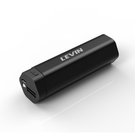 Levin Ultra Compact 5000mAh USB External Battery with intelligent charging Technology for iPhone iPad Galaxy Note NexusHTC LG MOTOand most Tablets BLACK