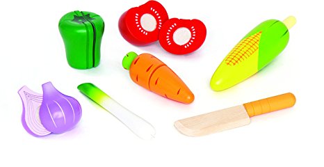 Hape - Playfully Delicious - Garden Vegetables Wooden Play Food Set