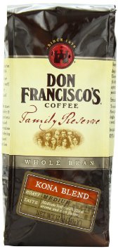 Don Francisco Family Reserve Kona Blend Whole Bean Coffee, 12 Ounce