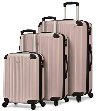 TravelCross Milano Luggage 3 Piece Expandable Lightweight Spinner Set