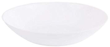Pack of 6 Acropal Zelie Soup Plate 20cm White Glass Party Dinner Microwave Dishwasher Home Classic Design