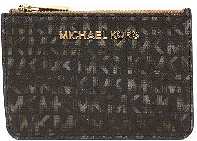 Michael Kors Jet Set Travel Small Top Zip Coin Pouch ID Card Case Wallet