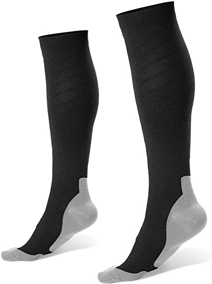 Fiream Mens and womens compression socks 20-30 mmHg – Best Graduated Athletic, Running, Travel, Nurse compression socks