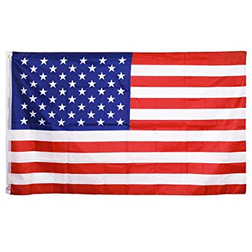 Tcamp 3'x5' FT USA American Flag US United States Stars Stripes - Brass Grommets, Indoor/Outdoor, Vibrant Colors, Quality Polyester, US USA Flag